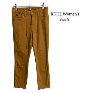 KÜHL Kontour Skinny Pants Womens 8 Brown Stretch Hiking Outdoor 6373